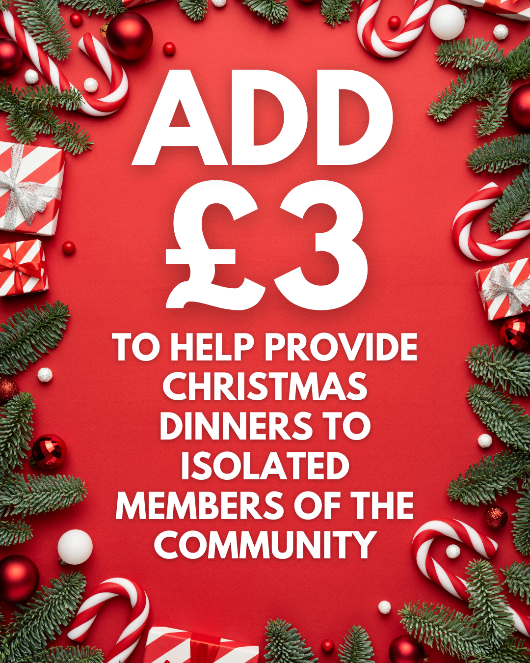 Add £3 to your order and help make a difference.